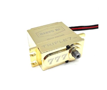 Reefs Triple7 Brass Edition - Direct Power Brushless Submarine Waterproof Servo - 777oz 0.08sec@14V (25T Spline)