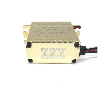 Reefs Triple7 Brass Edition - Direct Power Brushless Submarine Waterproof Servo - 777oz 0.08sec@14V (25T Spline) Reefs Triple7 Brass Edition - Direct Power Brushless Submarine Waterproof Servo - 777oz 0.08sec@14V (25T Spline)