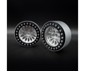 Reefs SHIELD Deep Dish 1.9 Beadlock Wheels w/ Reef Hubs&Rings (2)