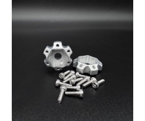 Reefs 12mm Hex Machined Aluminum Hubs (2) w/Hardware - 1 Dot Hub, 2mm Offset