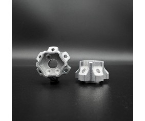 Reefs 12mm Hex Machined Aluminum Hubs (2) w/Hardware - 3 Dot Hub, 7mm Offset