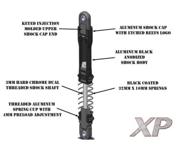 REEFS XP Aluminum Shocks - 2 Pack (80mm) 