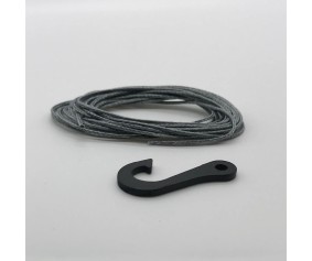 Reefs 7' Synthetic Winch Line (1mm) & Steel Hook - 250lb Rated
