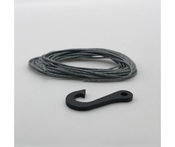 Reefs 7' Synthetic Winch Line (1mm) & Steel Hook - 250lb Rated