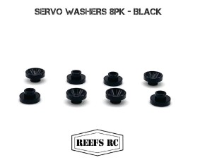 Reefs Servo Washers 3.7mm (8) - Black Reefs Servo Washers 3.7mm (8) - Black