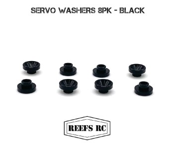 Reefs Servo Washers 3.7mm (8) - Black