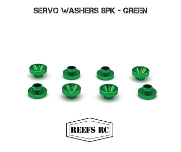Reefs Servo Washers 3.7mm (8) - Green
