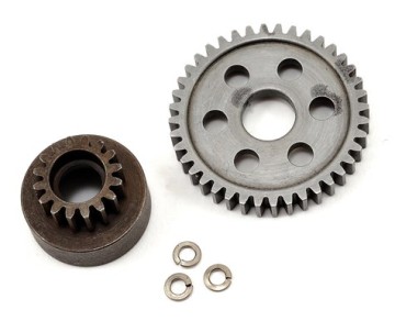 Robinson Racing Extra-hard Steel Combo. 40T Spur and 16T Clutchbell.