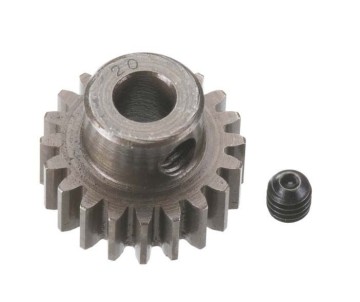 Robinson Racing Extra Hard Steel .8 Mod Pinion Gear w/5mm Bore (20)