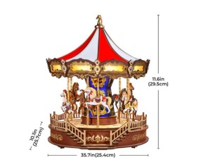 Rolife Classic Carousel 3D Woodel Puzzle
