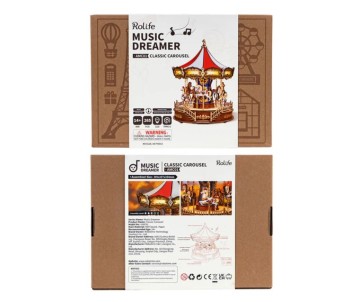 Rolife Classic Carousel 3D Woodel Puzzle