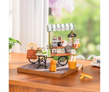 Rolife Aromatic Coffee Cart DIY Miniature House