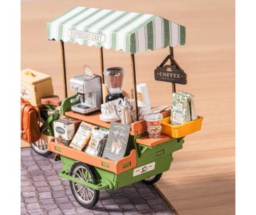 Rolife Aromatic Coffee Cart DIY Miniature House