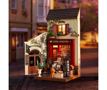 Rolife Vienna Bookstore DIY Miniature House