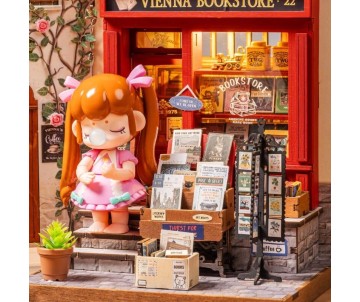 Rolife Vienna Bookstore DIY Miniature House