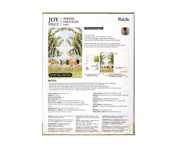 Rolife Afternoon Fountain 1000 Piece Jigsaw Puzzle