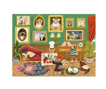 Rolife Doggie Art Gallery 1000 Piece Jigsaw Puzzle