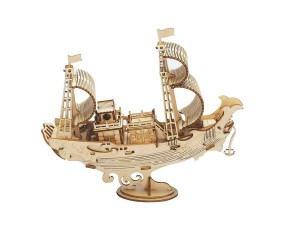 Rolife Japanese Diplomatic Ship 3D Wooden Puzzle