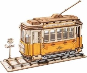 Rolife Retro Tramcar 3D Wooden Puzzle