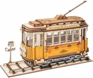 Rolife Retro Tramcar 3D Wooden Puzzle