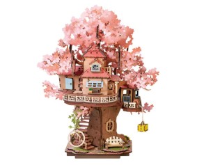 Rollife Sakura Tree House 3D Wooden Puzzle