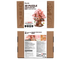 Rollife Sakura Tree House 3D Wooden Puzzle