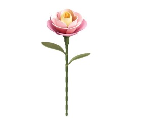 Rowood DIY Pink Camellia 3D Puzzle
