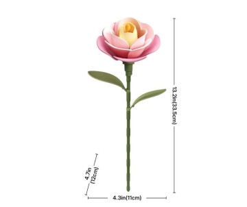 Rowood DIY Pink Camellia 3D Puzzle