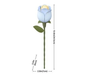 Rowood DIY Blue Rose 3D Wooden Puzzle