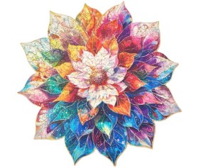 Rowood Mystic Mandala Flower 200 Piece Wooden Jigsaw Puzzle