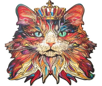 Rowood Cat King 200 Piece Wooden Jigsaw Puzzle