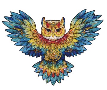 Rowood Owl 200 Piece Wooden Jigsaw Puzzle