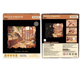 Rowood Cozy Winter Café 200 Piece Wooden Jigsaw Puzzle