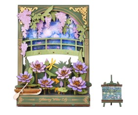 Rowood Glittering Water Lily Wall Art 3D Wooden Puzzle