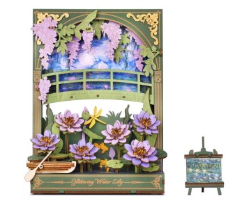 Rowood Glittering Water Lily Wall Art 3D Wooden Puzzle