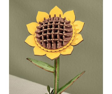 Rowood DIY Sunflower 3D Wooden Puzzle