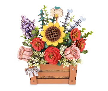 Rowood DIY Wooden Bloom Box 3D Wooden Puzzle
