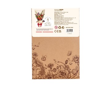 Rowood DIY Red Rose 3D Wooden Puzzle