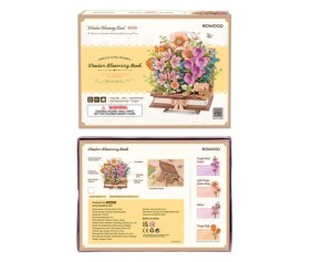 Rowood Wooden Blooming Book 3D Wooden Puzzle