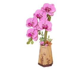 Rowood DIY Purple Moth Orchid 3D Wooden Puzzle
