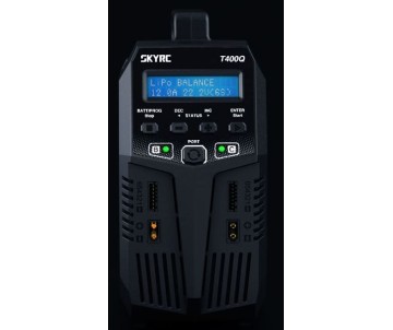 SkyRC T400Q Battery Charger, AC/DC Quad Charger Charge Lead Not Included