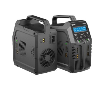 SkyRC T400Q Battery Charger, AC/DC Quad Charger Charge Lead Not Included