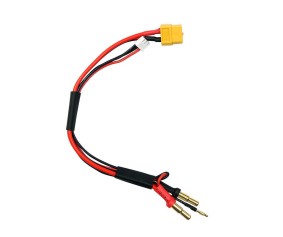 SkyRC XT60 (Female) to 4mm/5mm Bullet Charging Cable for 2S Battery