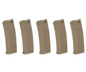 Specna Arms S-Mag Mid-Cap Magazine - Tan (5pk) - 8421
