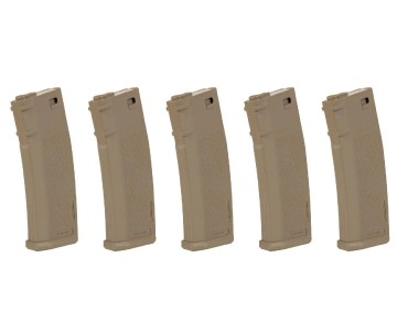 Specna Arms S-Mag Mid-Cap Magazine - Tan (5pk) - 8421