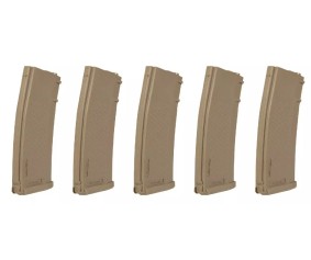 Specna Arms S-Mag Mid-Cap Magazine - Tan (5pk) - 8421
