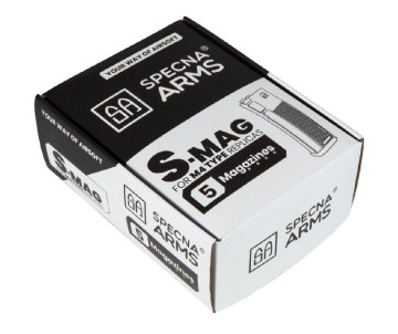 Specna Arms S-Mag Mid-Cap Magazine - Tan (5pk) - 8421
