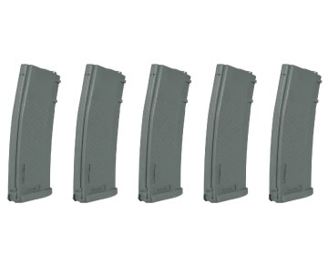 Specna Arms S-Mag Mid-Cap Magazine - Chaos Grey (5pk)  - 8423