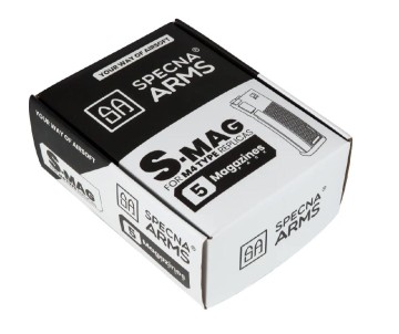 Specna Arms S-Mag Mid-Cap Magazine - Chaos Grey (5pk)  - 8423