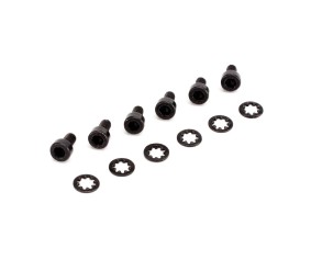 Spektrum Socket Head Metal Gear Servo Screws & Washers (6)